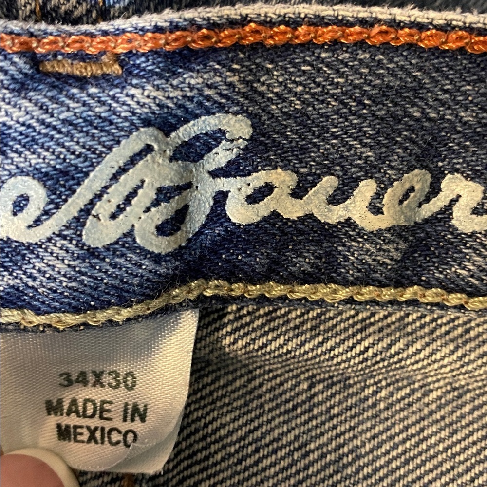 Eddie Bauer Men's Straight Denim Jeans Size 34x30 - Picture 7 of 9